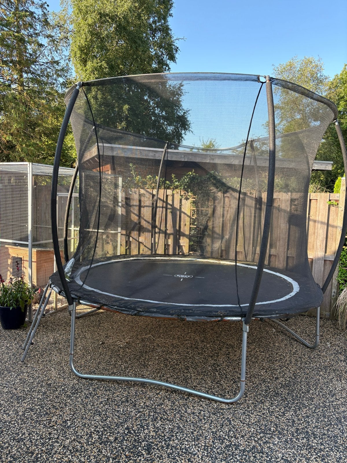 Trampoline 300 cm met net - klaar voor speelplezier!, Ophalen, Gebruikt