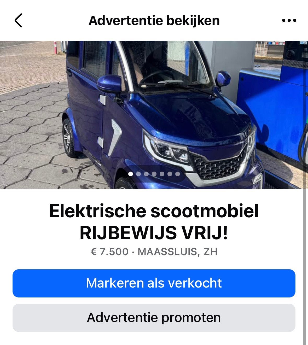 Rijbewijs vrije scootmobiel, Ophalen, Gebruikt