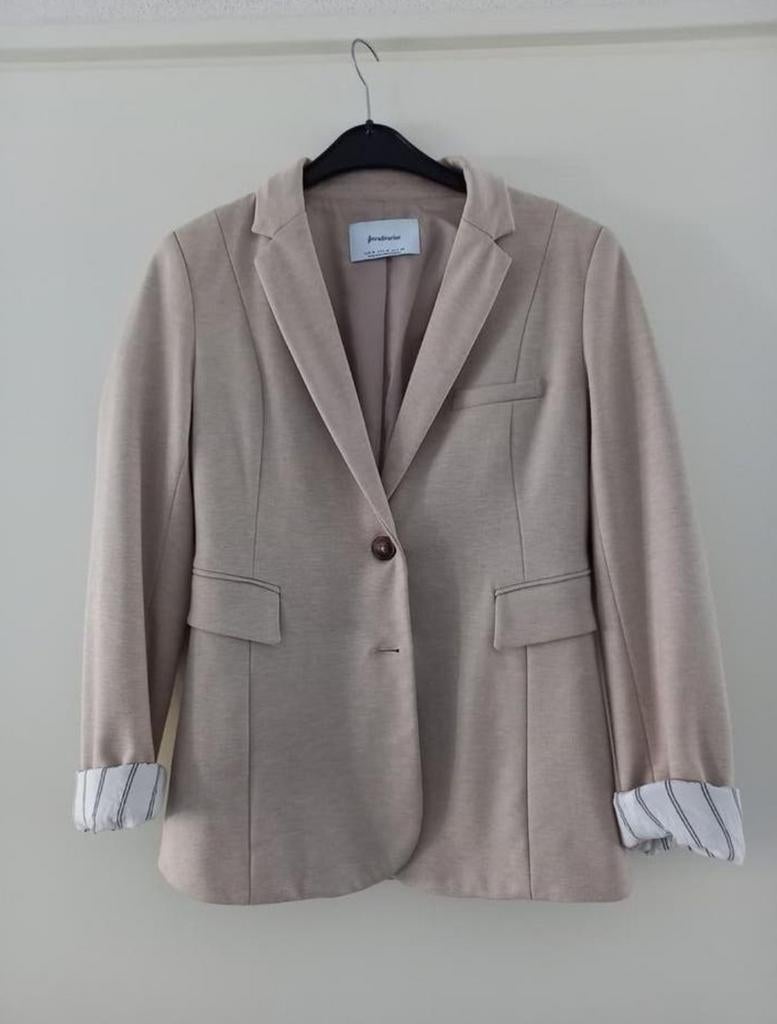 Blazer Stradivarius M., Ophalen of Verzenden, Gedragen, Beige