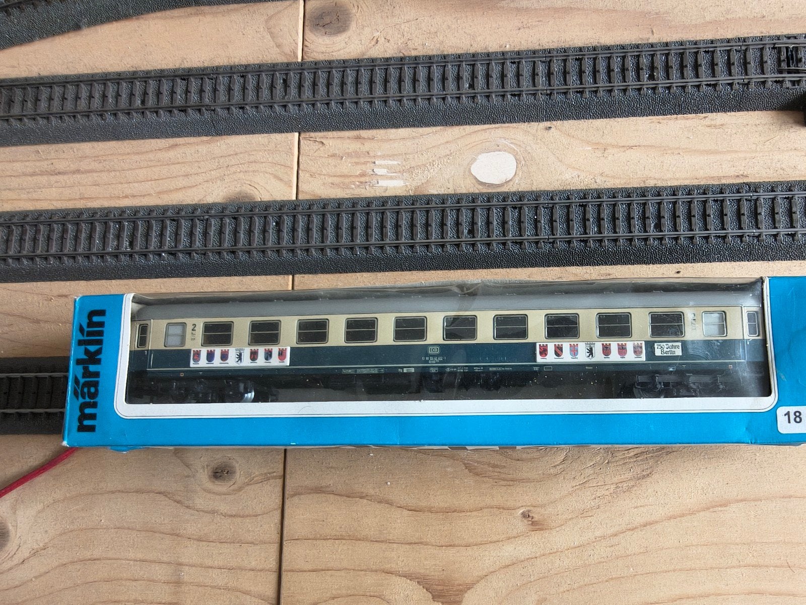 Märklin 4177 rijtuig 2de klas DB 750 Jahre Berlin, Wisselstroom, Gebruikt, Wagon, Ophalen of Verzenden