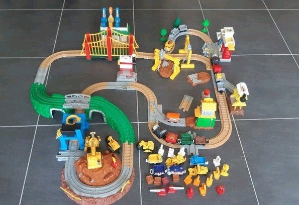 Fisher-Price GeoTrax treinbaan met toebehoren, Ophalen, Gebruikt