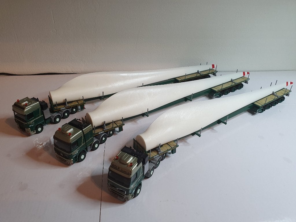 Bolk Almelo Herpa windmolen transport set van 3 1:87, Hobby en Vrije tijd, Modelauto's | 1:87, Ophalen, Zo goed als nieuw, Bus of Vrachtwagen