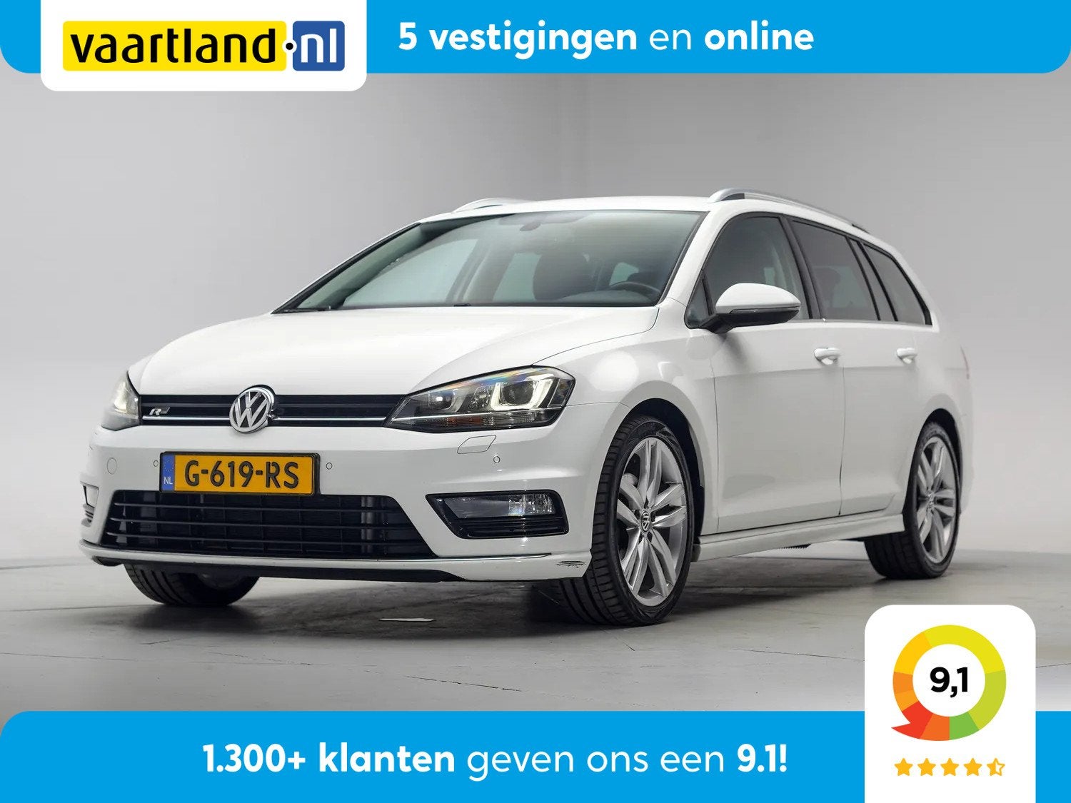 Volkswagen Golf VARIANT 1.4 TSI 150pk R-Line Aut. [ Half Lee, Auto's, Automaat, Gebruikt, 4 cilinders, 150 pk