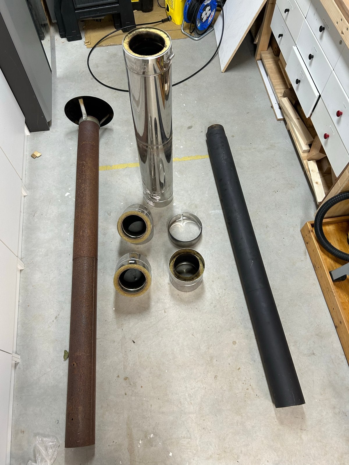 Hoekstuk en verloopstukken dubbelwandige pijp, Ophalen, Gebruikt, Minder dan 30 cm, Overige typen