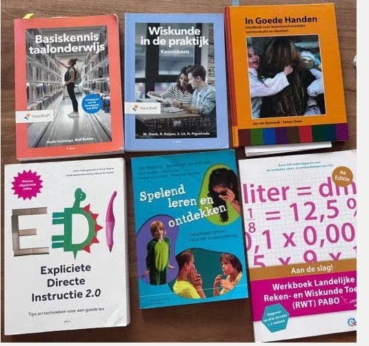 Studieboeken pabo, o.a. EDI 2.0 & Spelend leren en ontdekken, Gelezen, Diverse auteurs, Alpha, HBO