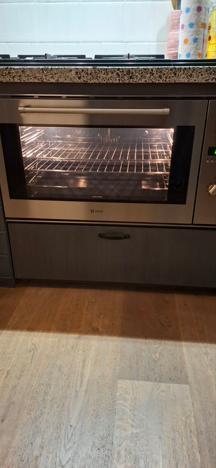 M-System Inbouw Oven - Zo goed als nieuw, Witgoed en Apparatuur, Ophalen, 45 tot 50 cm, Overige merken, Oven