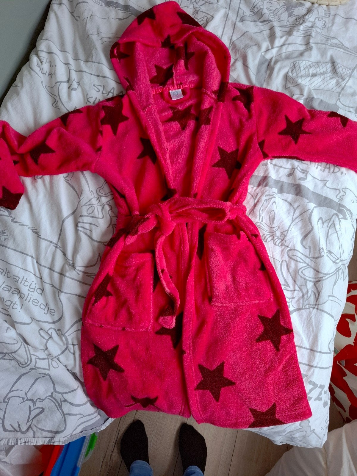 Badjas, roze van kleur. Maat 152, Overige typen, Europe Kids, Meisje, Ophalen of Verzenden