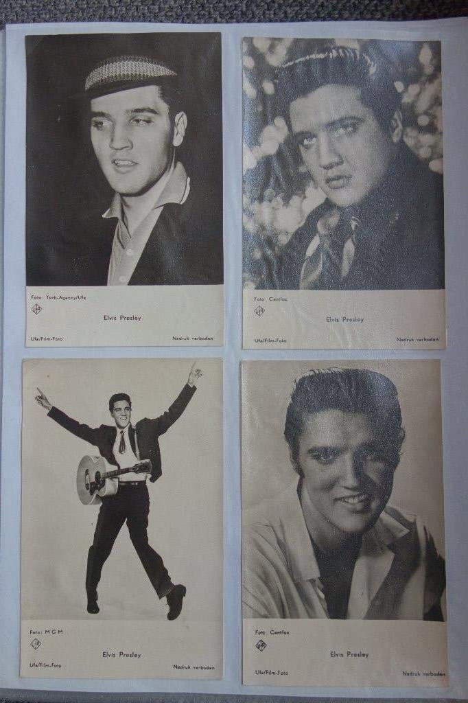 Elvis Presley briefkaarten 4 maal, Ophalen of Verzenden, Nieuw, Foto of Kaart