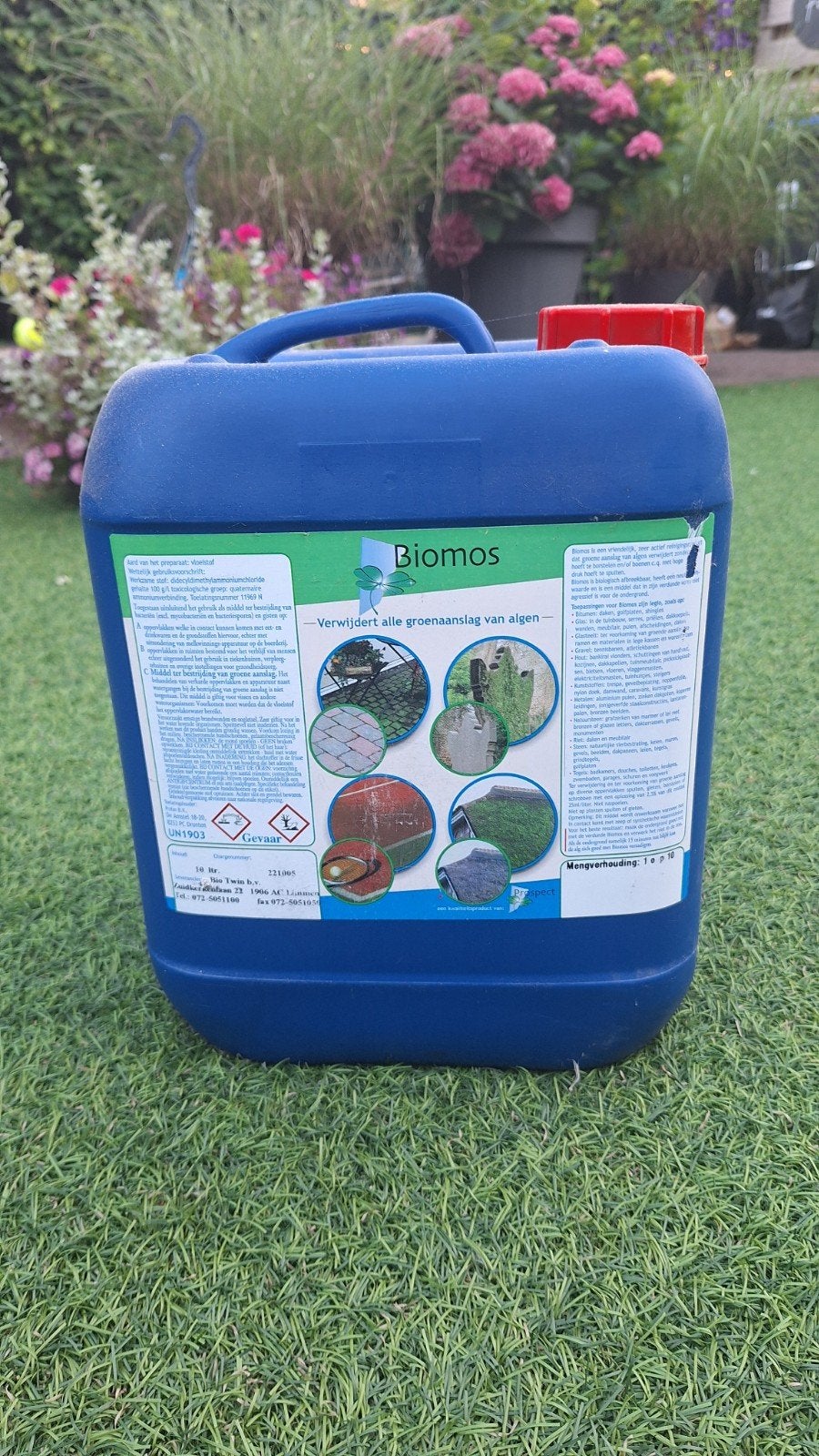Biomos Groene Aanslag Verwijderaar - 10 Liter Jerrycan, Ophalen, Nieuw