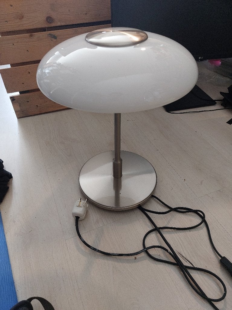 IKEA Tällbyn kleine tafellamp, Paddenstoellamp, E27 (groot), Glas, IKEA