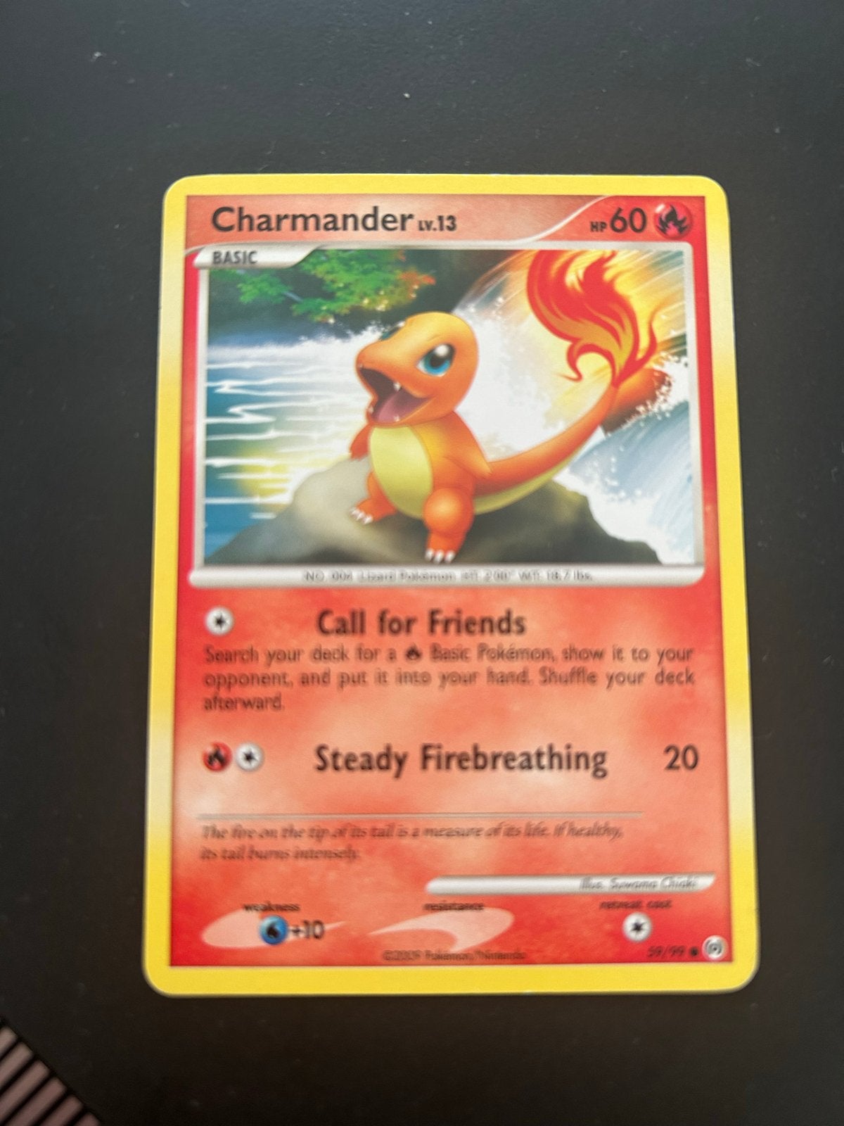 Charmander Pokémon kaart LV.13 (29/99), Ophalen of Verzenden, Gebruikt, Losse kaart
