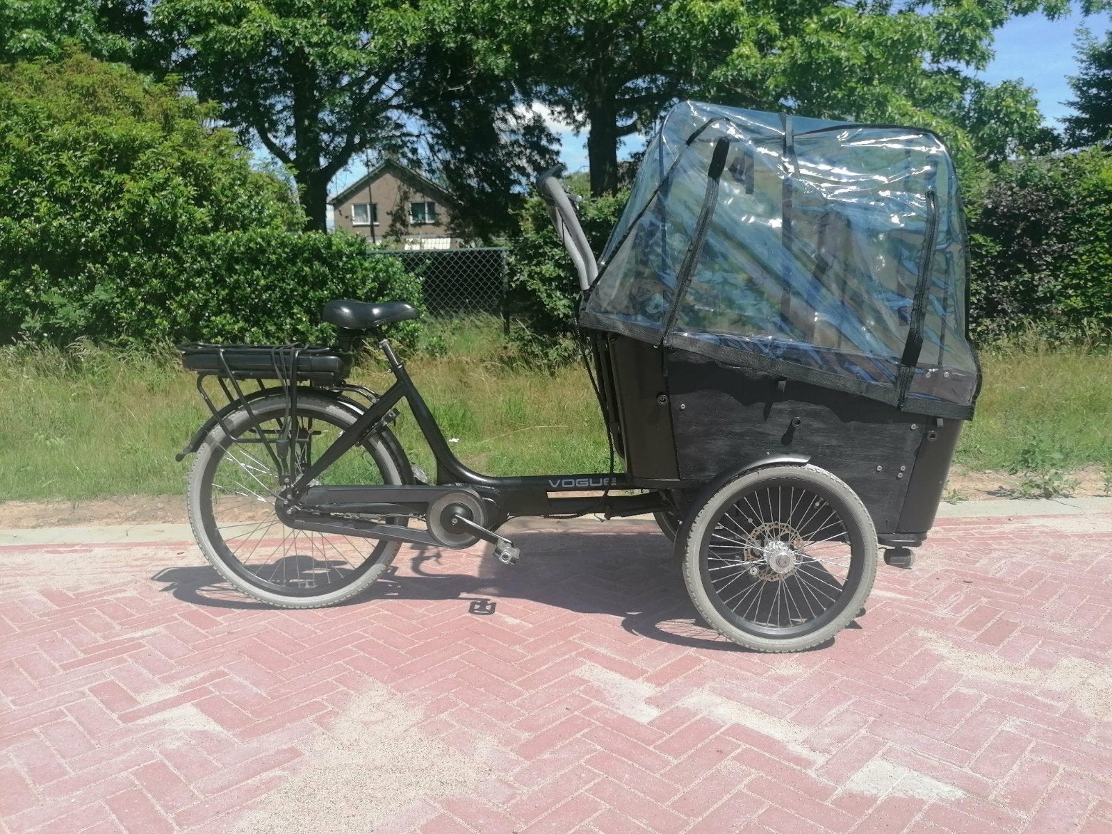 Electrisch bakfiets vogue carry 3, Fietsen en Brommers, Ophalen