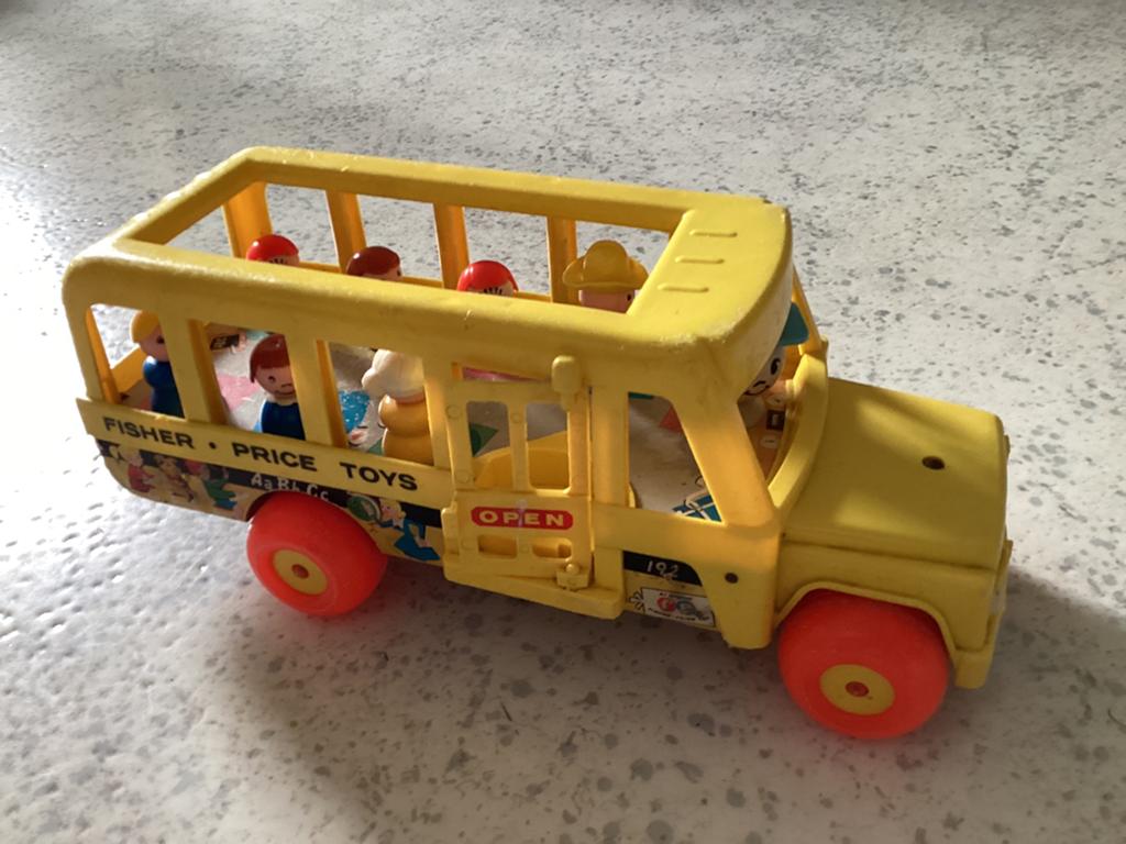 Vintage Fisher Price speelgoed oa Schoolbus, Busjes ,speeltu, Ophalen of Verzenden, Gebruikt, Speelset