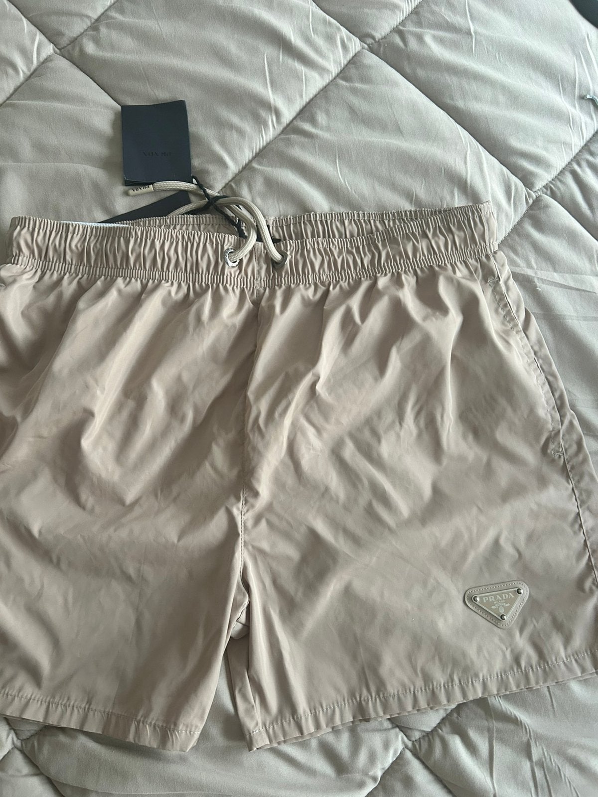 Nieuwe Prada zwembroek zwemshort maat L, Kleding | Heren, Ophalen of Verzenden, Beige