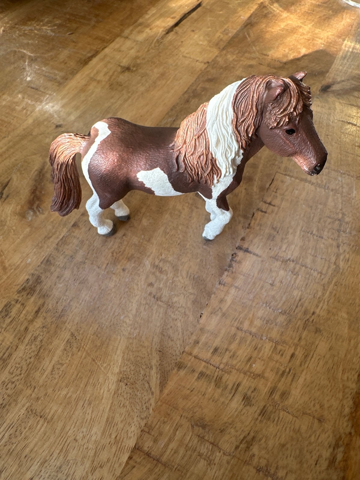 Schleich IJslander merrie paard bruin wit gevlekt, Ophalen of Verzenden, Gebruikt