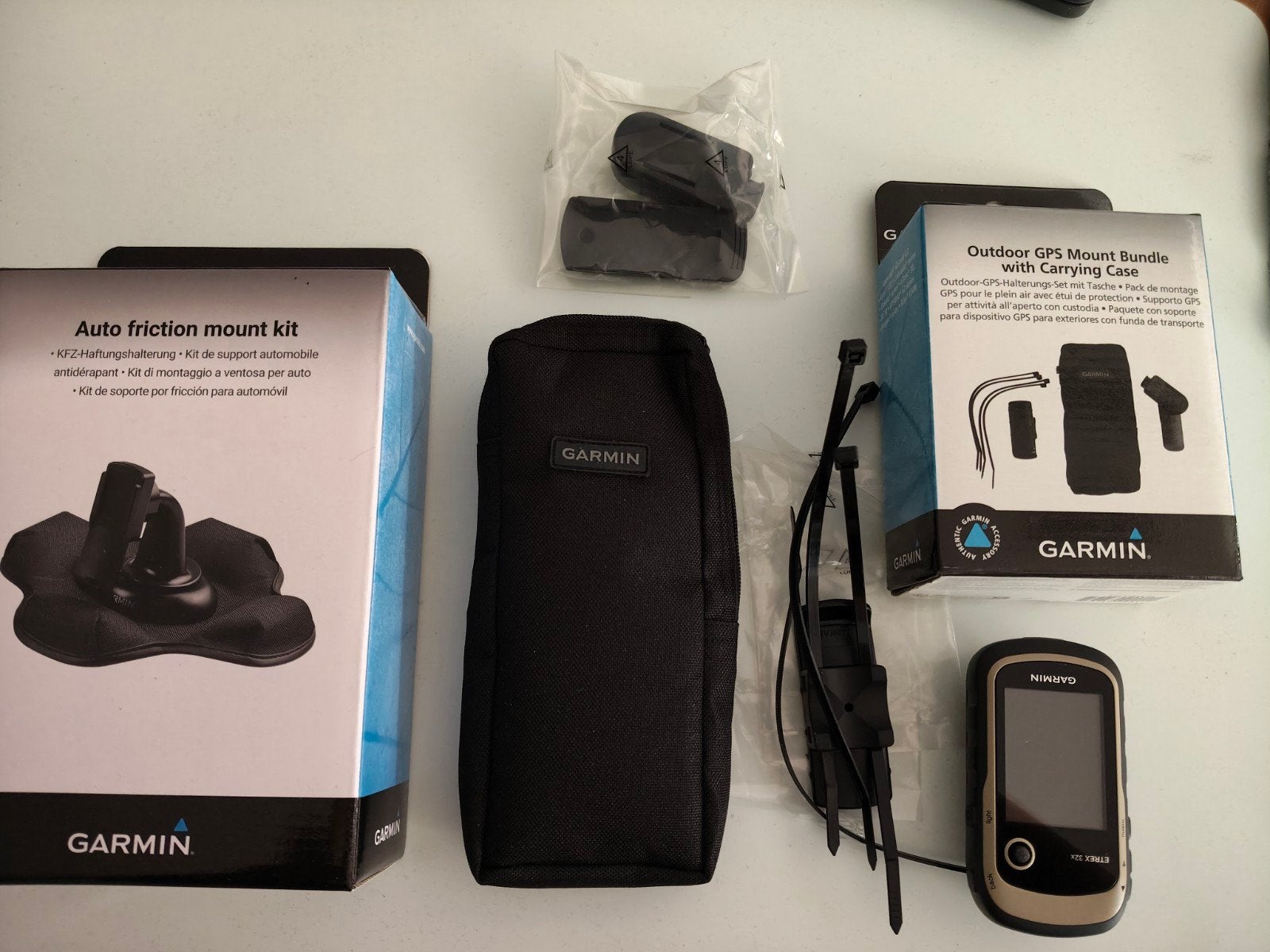 Garmin eTrex 32x GPS met accessoireset geocaching navigatie, Ophalen of Verzenden, Nieuw, Navigatie of Gps
