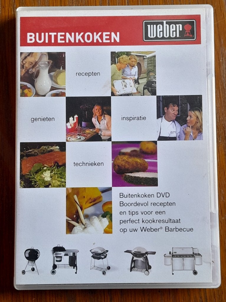 Weber BBQ / barbecue buitenkoken dvd, Ophalen of Verzenden, Gebruikt