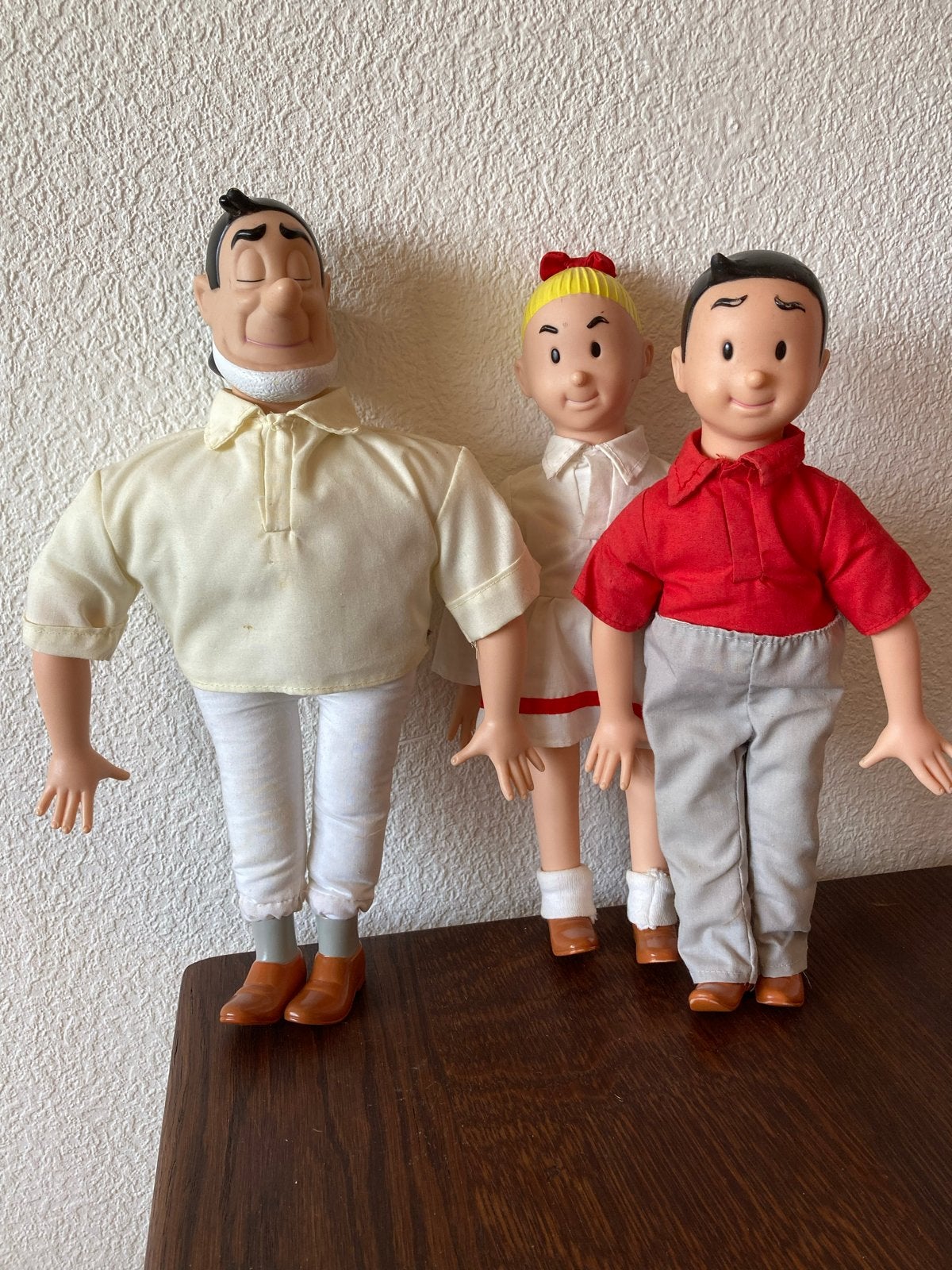 Suske en Wiske, Lambiek vinyl poppen kenmerkende kleding, Ophalen of Verzenden, Gebruikt, Overige typen