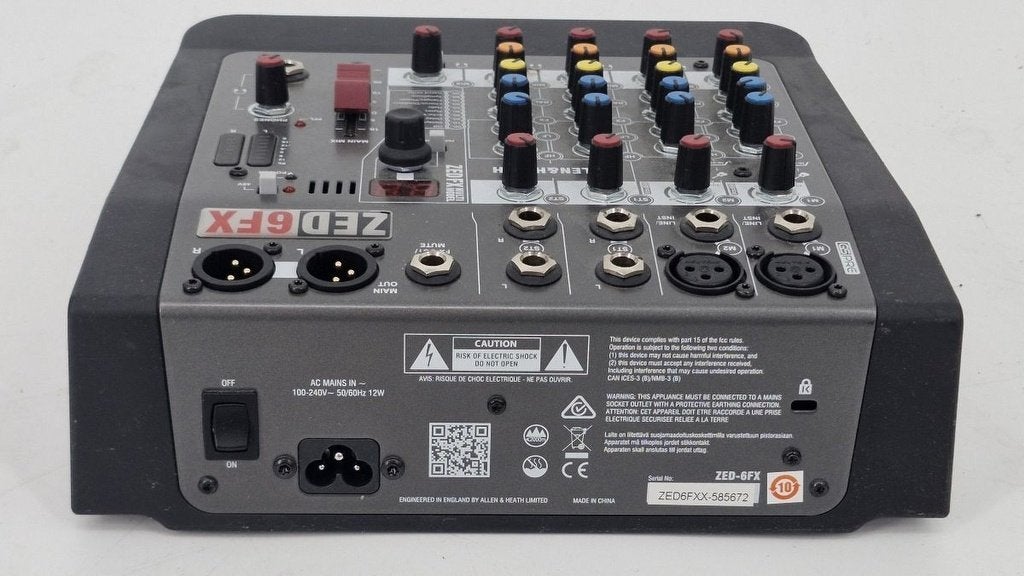 Allen&Heath ZED6FX Mengpaneel - Occasion, Allen&Heath, Microfooningang, Ophalen of Verzenden, Zo goed als nieuw