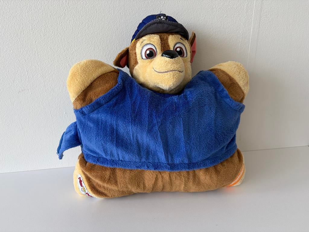 Originele Paw Patrol Chase Pillow Pets knuffel Nickelodeon, Ophalen of Verzenden, Zo goed als nieuw, Hond