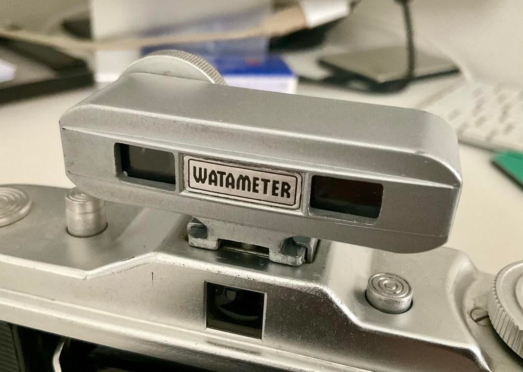 Watameter Afstandmeter voor oude analoge camera, Ophalen of Verzenden, Gebruikt, Compact, Overige Merken