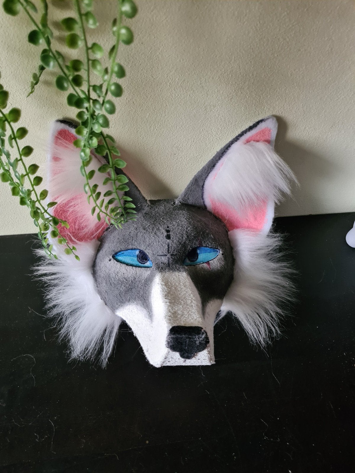 Therian masker grijze wolf, Ophalen of Verzenden, Zo goed als nieuw