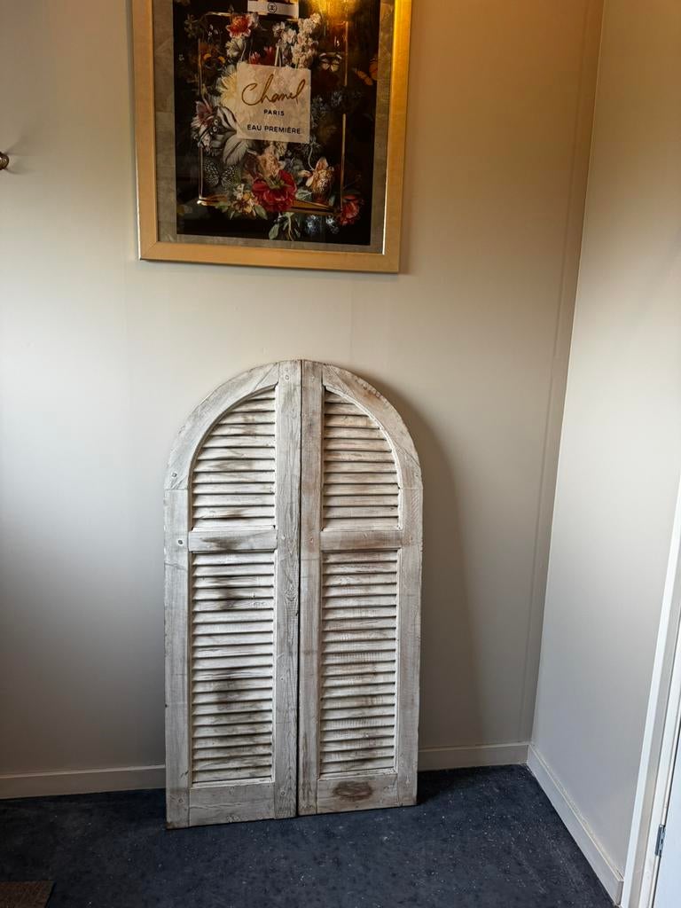 Wandpanelen luik houten brocante poort paneel landelijk, Huis en Inrichting, Ophalen, Zo goed als nieuw