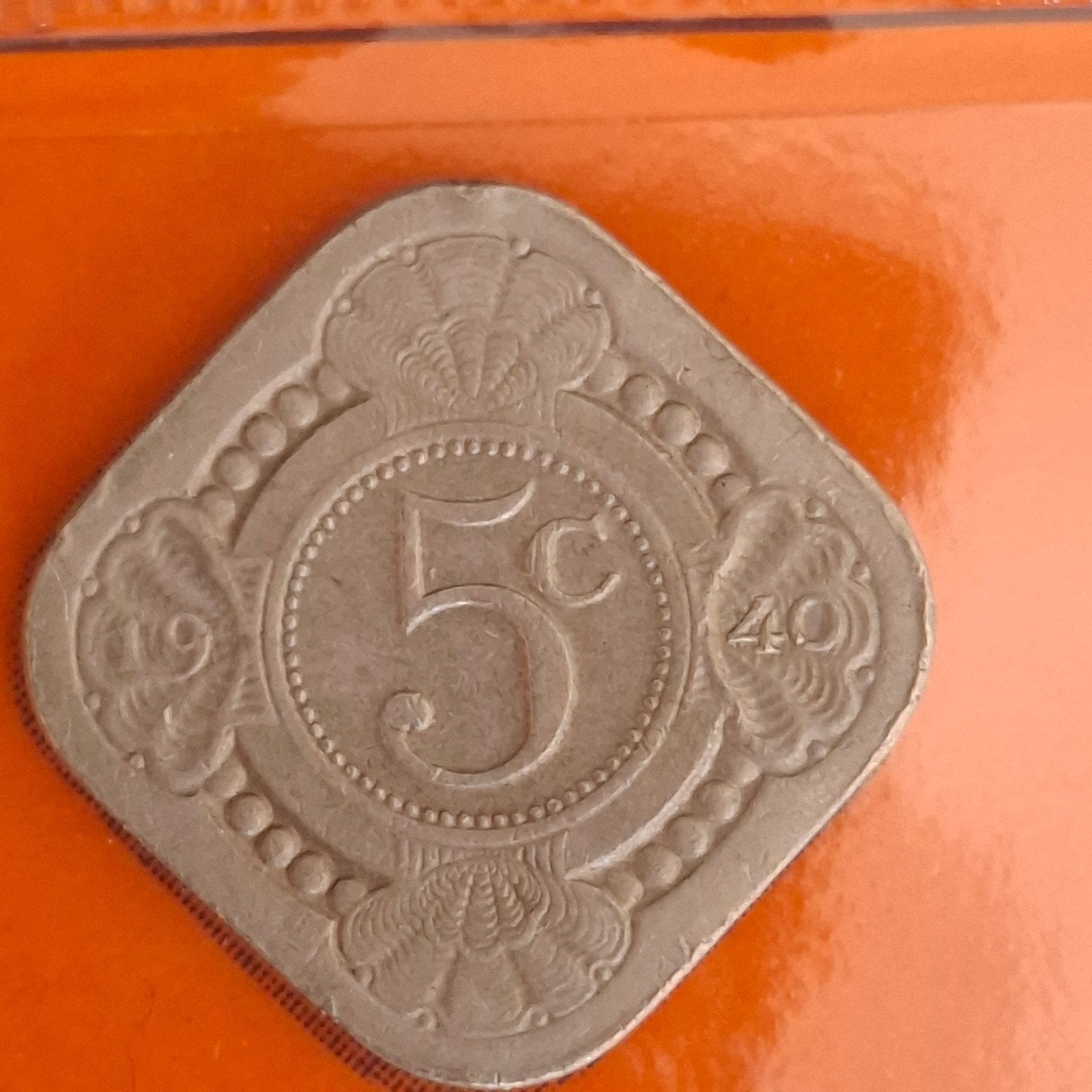 Nederlands-Indië 5 cent 1940 Wilhelmina, Ophalen of Verzenden, Koningin Wilhelmina, 5 cent, Losse munt