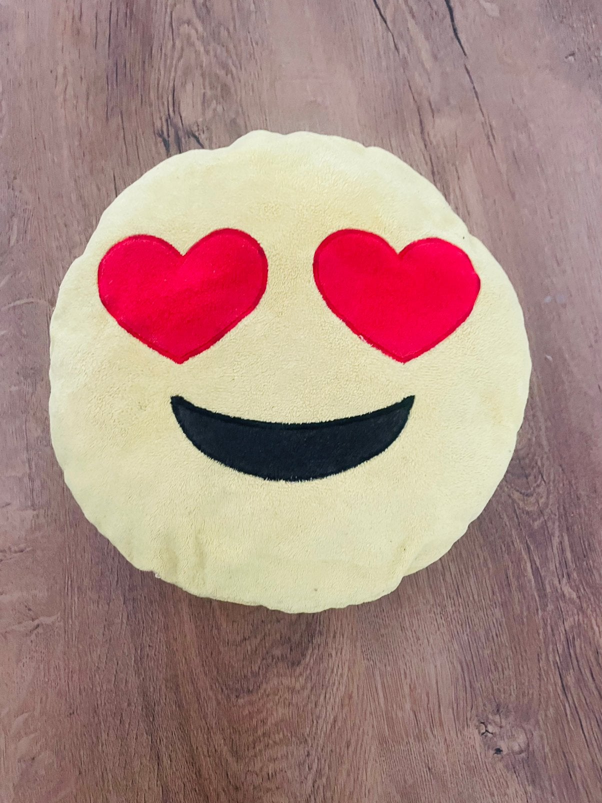 Vintage Smileygezichtkussen emoji knuffel, Ophalen, Zo goed als nieuw, Overige typen