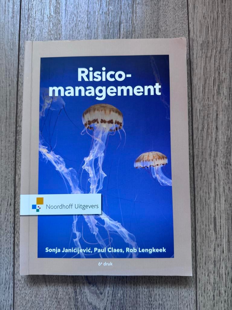 Risicomanagement - 6e druk - Sonja Janičijević, Ophalen of Verzenden, Gamma, Zo goed als nieuw, HBO