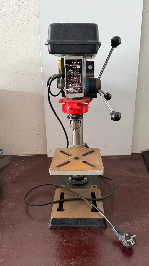 Topcraft Kolomboor, Doe-het-zelf en Verbouw, Gereedschap | Boormachines, Ophalen, Gebruikt, Variabele snelheid, Kolomboormachine