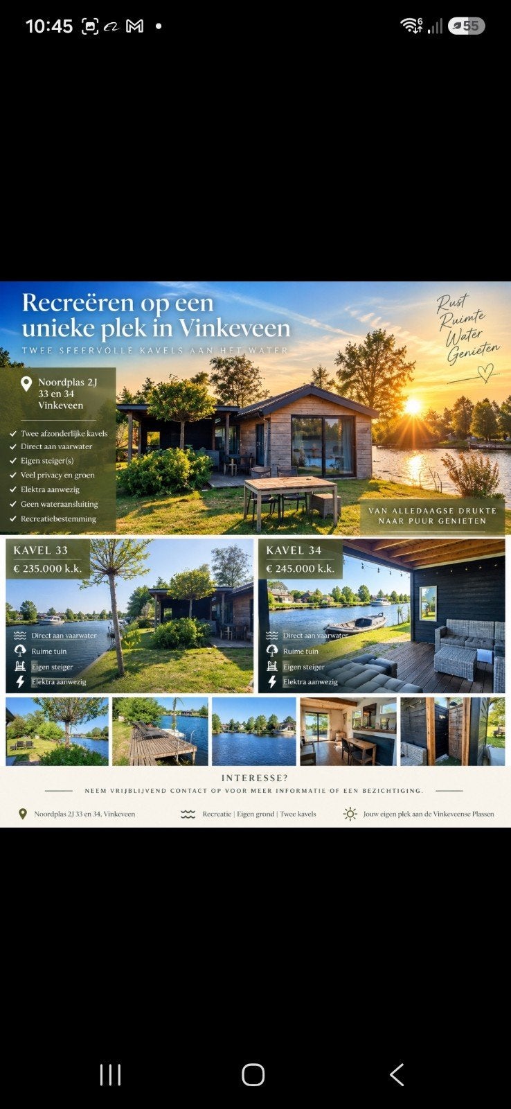 recreatie woningen vinkeveen