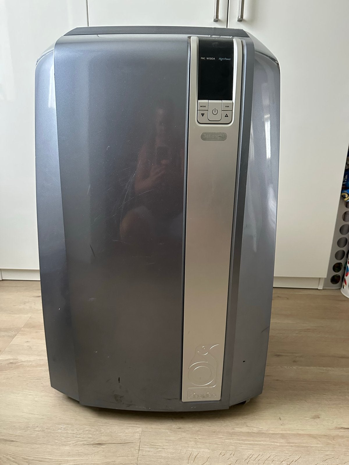 Delonghi Pinguino PAC W130A High Power mobiele airco, Ophalen, Gebruikt, 3 snelheden of meer, Koelen en Ontvochtigen