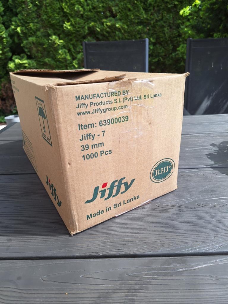 Jiffy 7 turfpotten, zweltabletten, Ophalen of Verzenden, Overige typen