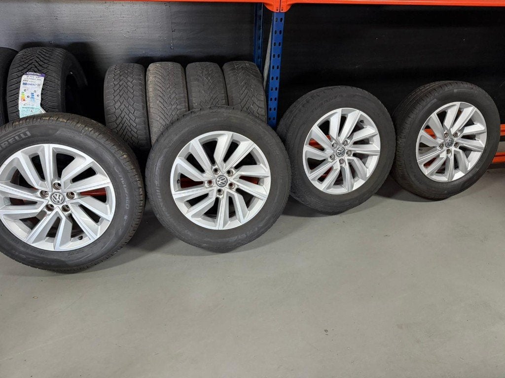 16 inch 5x100 originele Volkswagen velgen met zomerbanden, Auto-onderdelen, Banden en Velgen, Ophalen, Gebruikt, 16 inch, Banden en Velgen