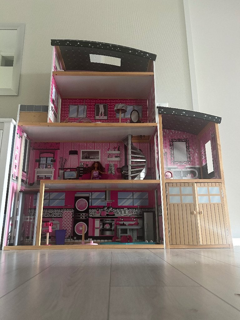 Barbie mansion, Ophalen, Gebruikt