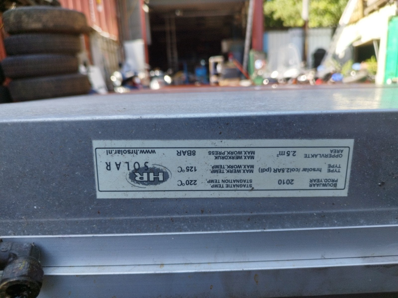 HR Solar collectoren te koop, en frame los of samen, Doe-het-zelf en Verbouw, Ophalen, Gebruikt, Boiler, Ouder dan 10 jaar
