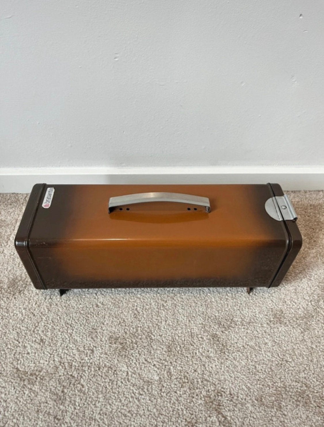 Vintage Brabantia brood/koekblik, 32,5x12,5x10,5cm. 60s 70s, Verzamelen, Blikken, Verzenden, Gebruikt, Overige, Overige merken