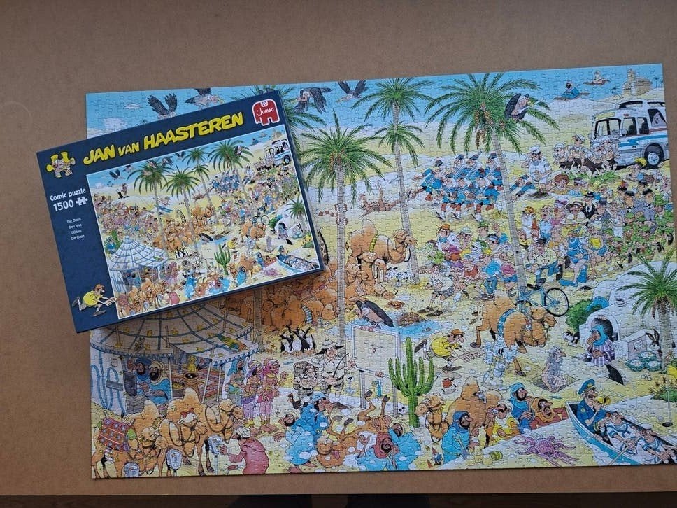 Jan van Haasteren puzzels - compleet en in goede staat, Ophalen, 500 t/m 1500 stukjes, Zo goed als nieuw, Legpuzzel