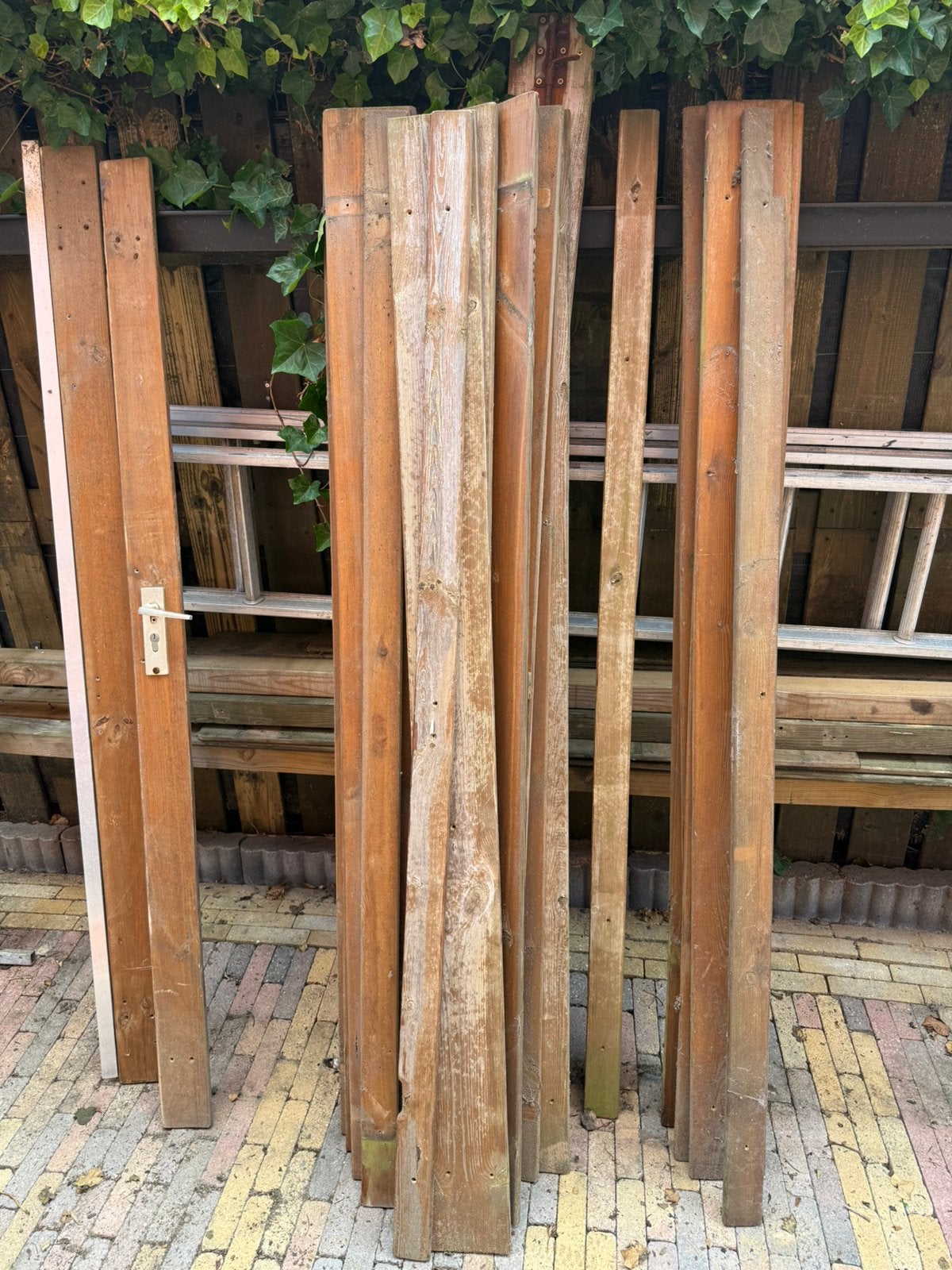 Oude poort planken, Tuin en Terras, Palen, Balken en Planken, Ophalen, Zo goed als nieuw, 250 cm of meer, Planken