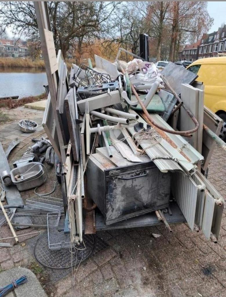 Oude metalen ophaal service, Doe-het-zelf en Verbouw, Transportwagens, 100 liter of meer, Ophalen, Transportkar
