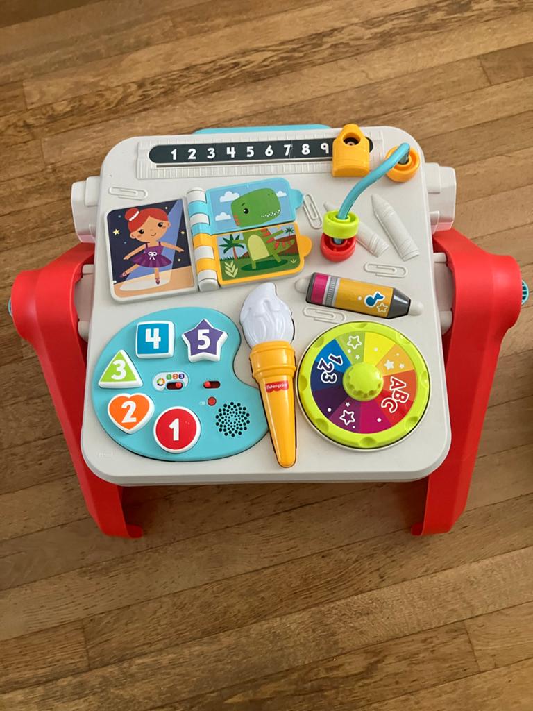 Fisher-Price Teken- en Speeltafel met Geluid en Licht, Ophalen, Zo goed als nieuw, Overige typen, Met licht