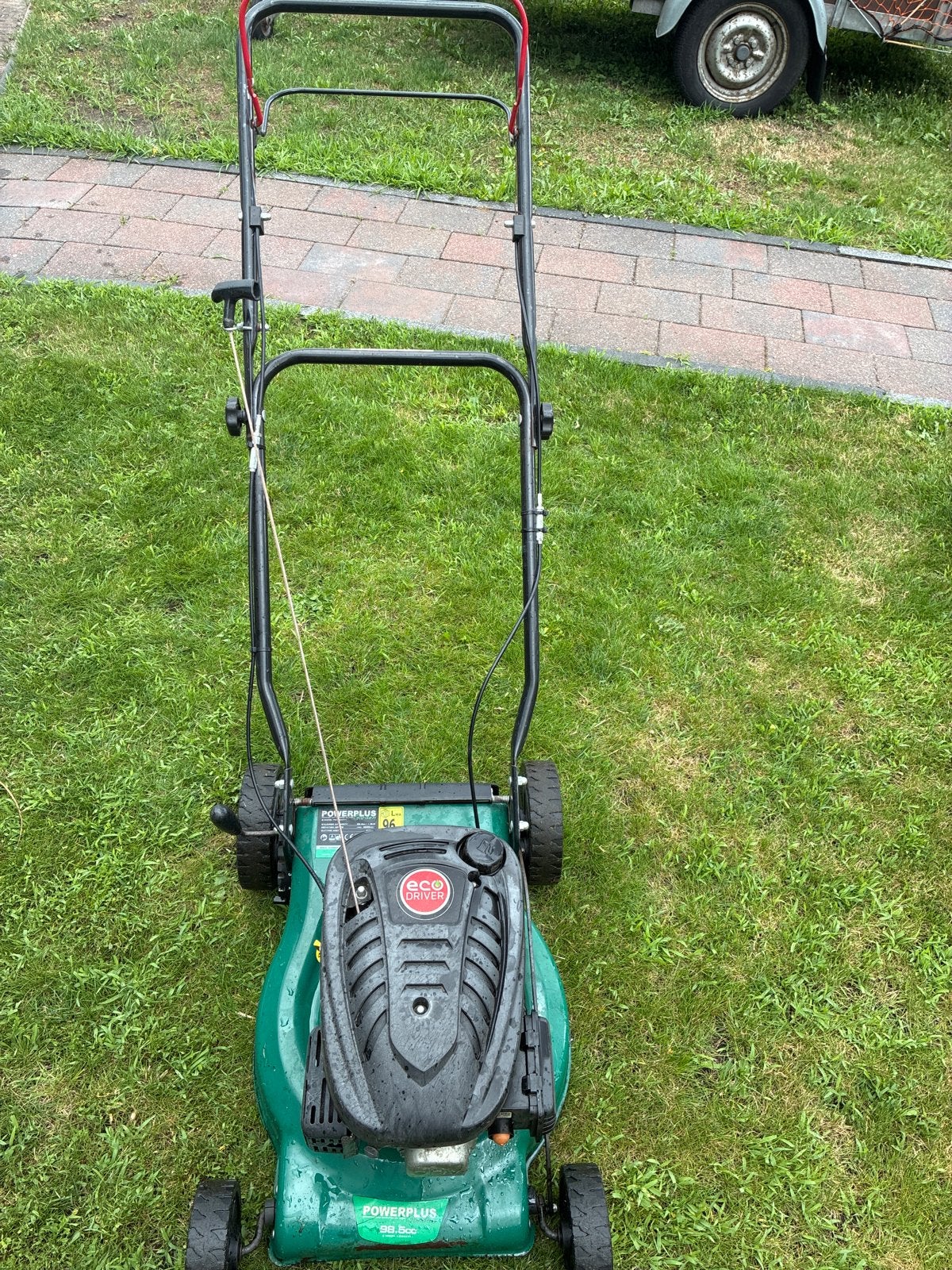 Powerplus Benzine Grasmaaier - Eco Driver, Cirkelmaaier, Gebruikt, Ophalen of Verzenden, 40 t/m 49 cm
