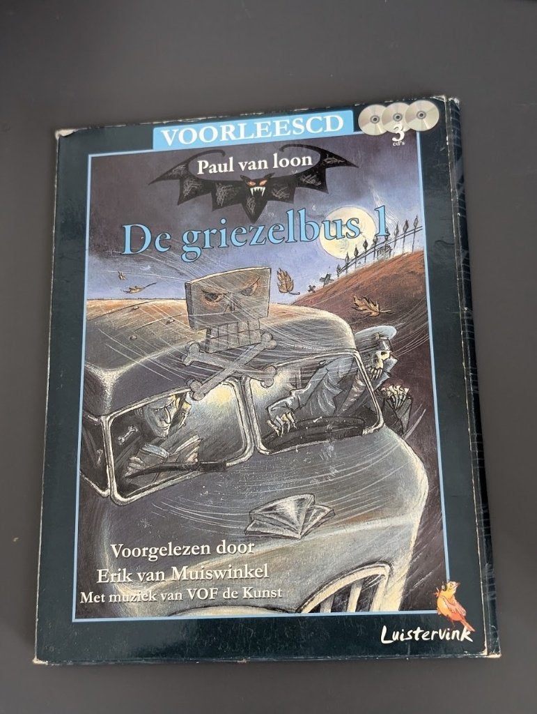 luisterboeken 2 delen De Griezelbus, 7 cd's, Paul van Loon, Kind, Cd, Paul van Loon, Ophalen of Verzenden