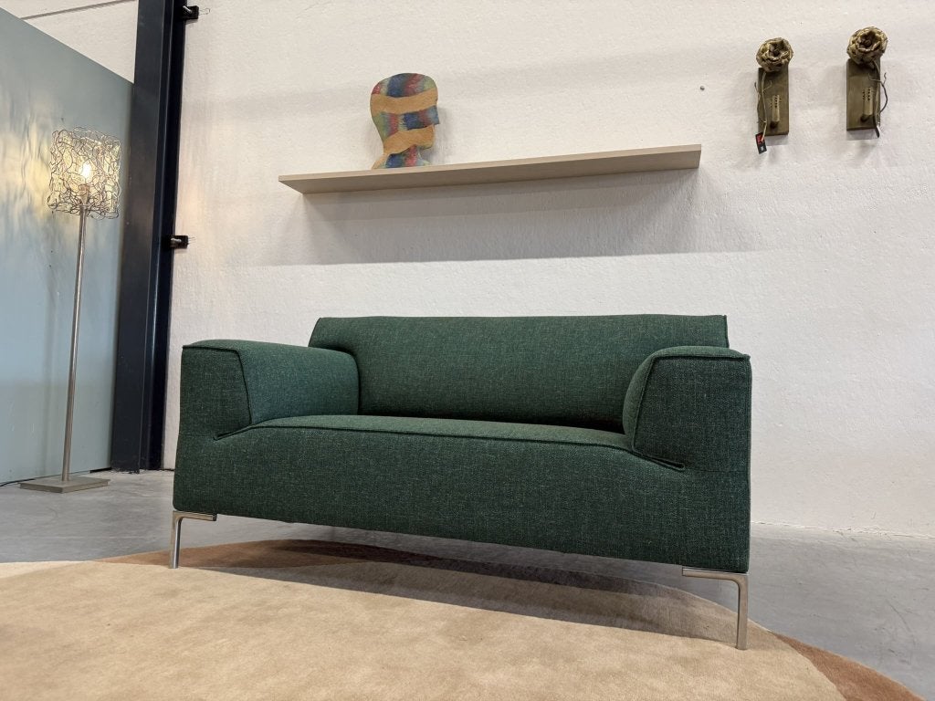 Nieuw Design on Stock Bloq Loveseat Leaf groen stof Bank, 75 tot 100 cm, Ophalen of Verzenden, Rechte bank, Contactformulier