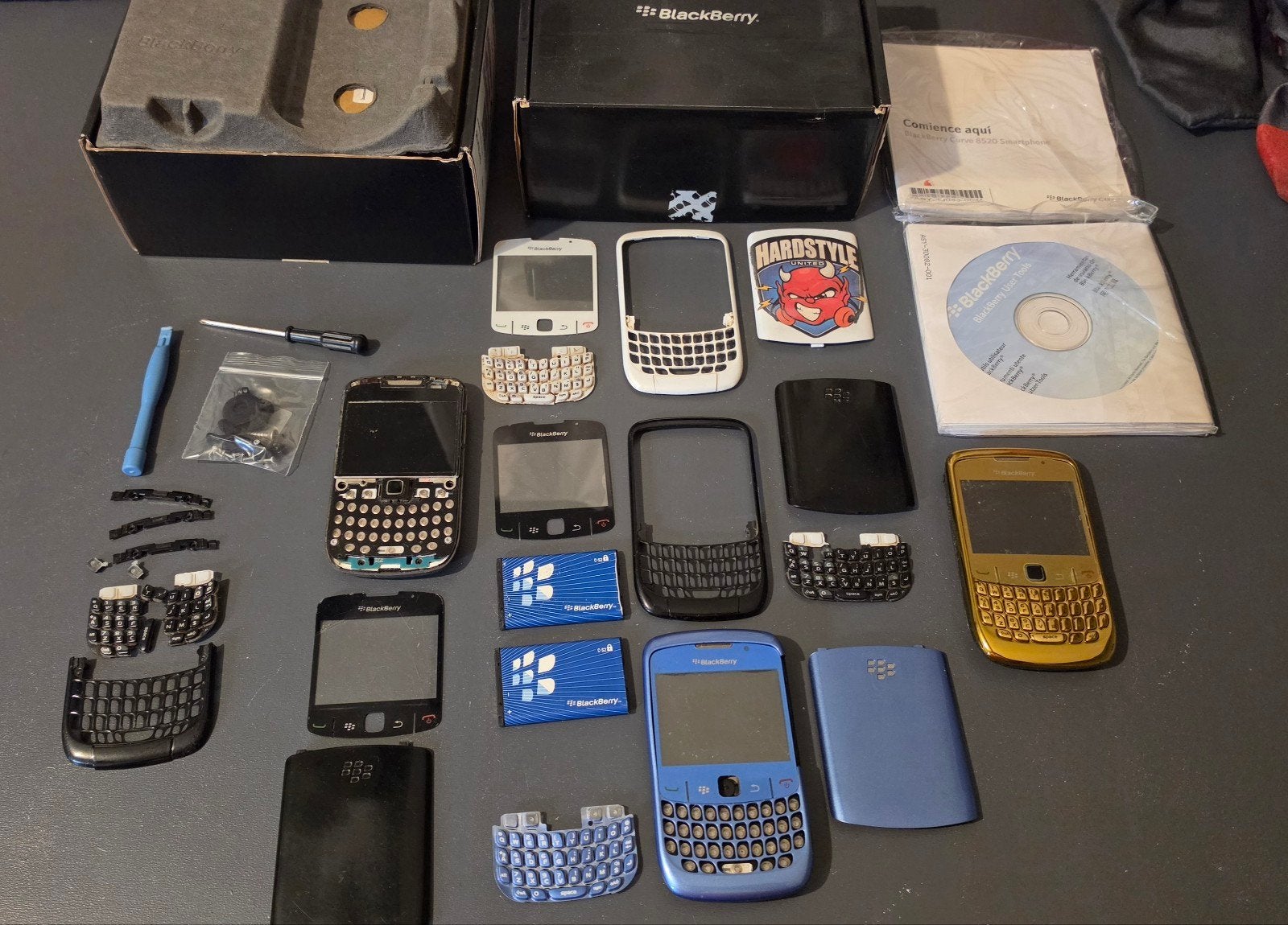 BlackBerry 8520 en onderdelen - Partij, Gebruikt, Overige kleuren, Touchscreen, Ophalen of Verzenden
