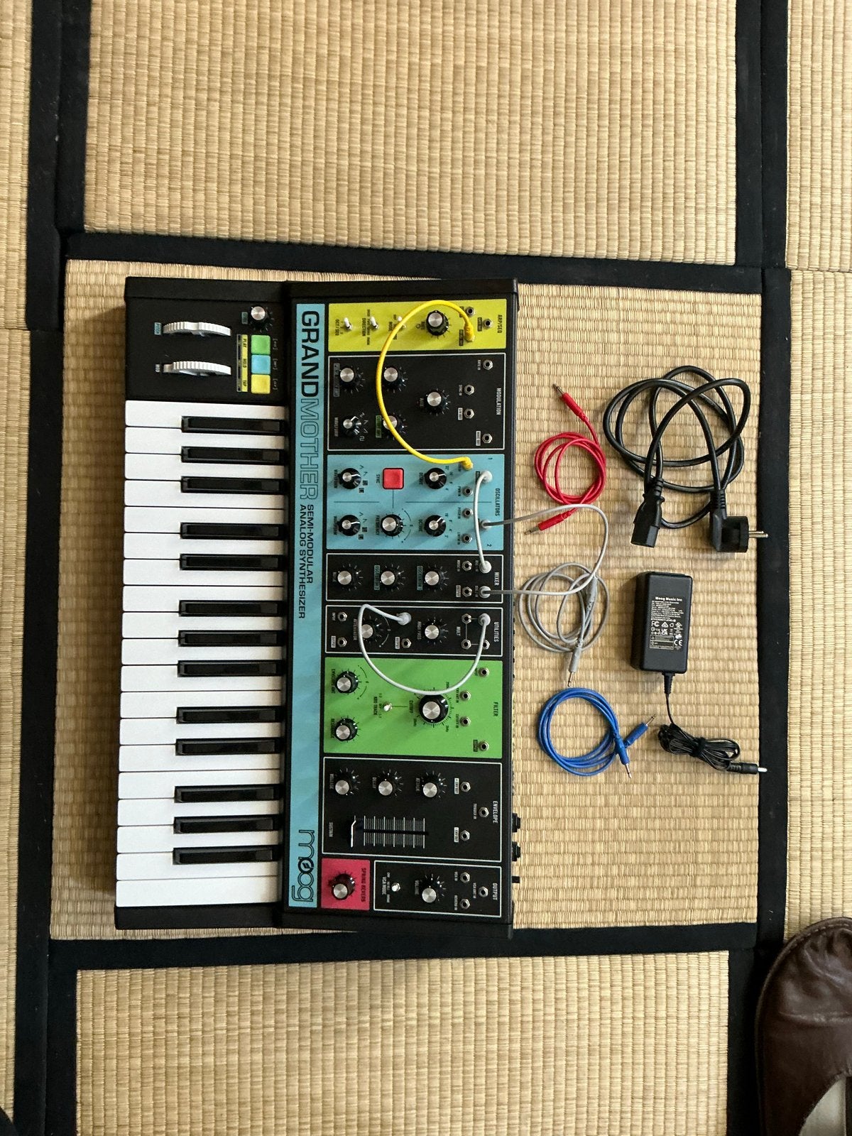 Moog Grandmother + decksaver, Overige merken, Gebruikt, Met midi-aansluiting, Overige aantallen