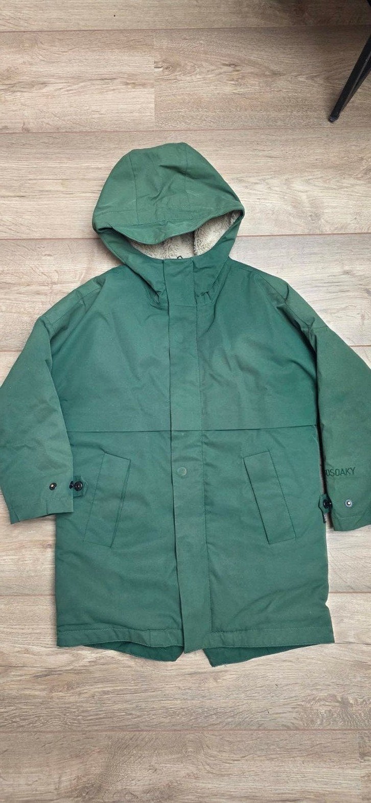 Groene GOSOAKY regenjas met teddy voering, Gebruikt, Jongen of Meisje, Ophalen of Verzenden, Go Soaky
