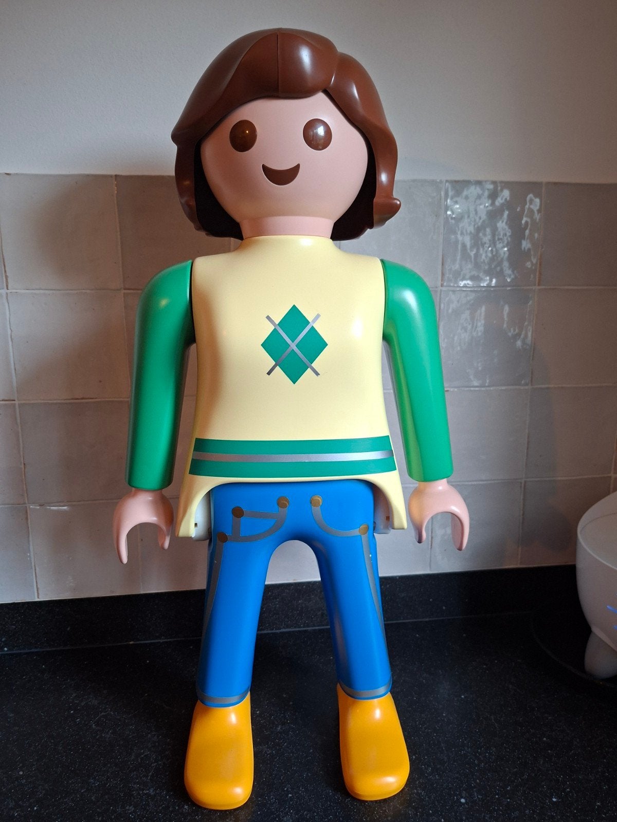 Playmobil xxl xl figuur etalagepop pop dame meisje, Ophalen, Zo goed als nieuw