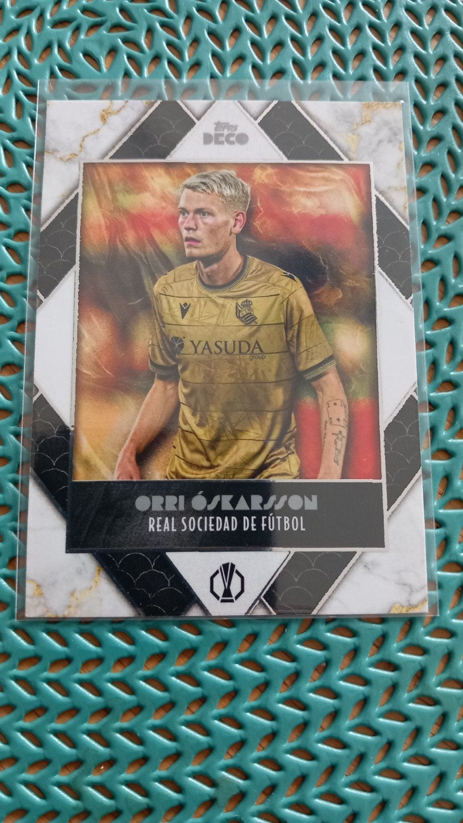 Orri Óskarsson Topps Deco Prodigy Real Sociedad Spelerskaart, Ophalen of Verzenden, Zo goed als nieuw, Buitenlandse clubs, Spelerskaart